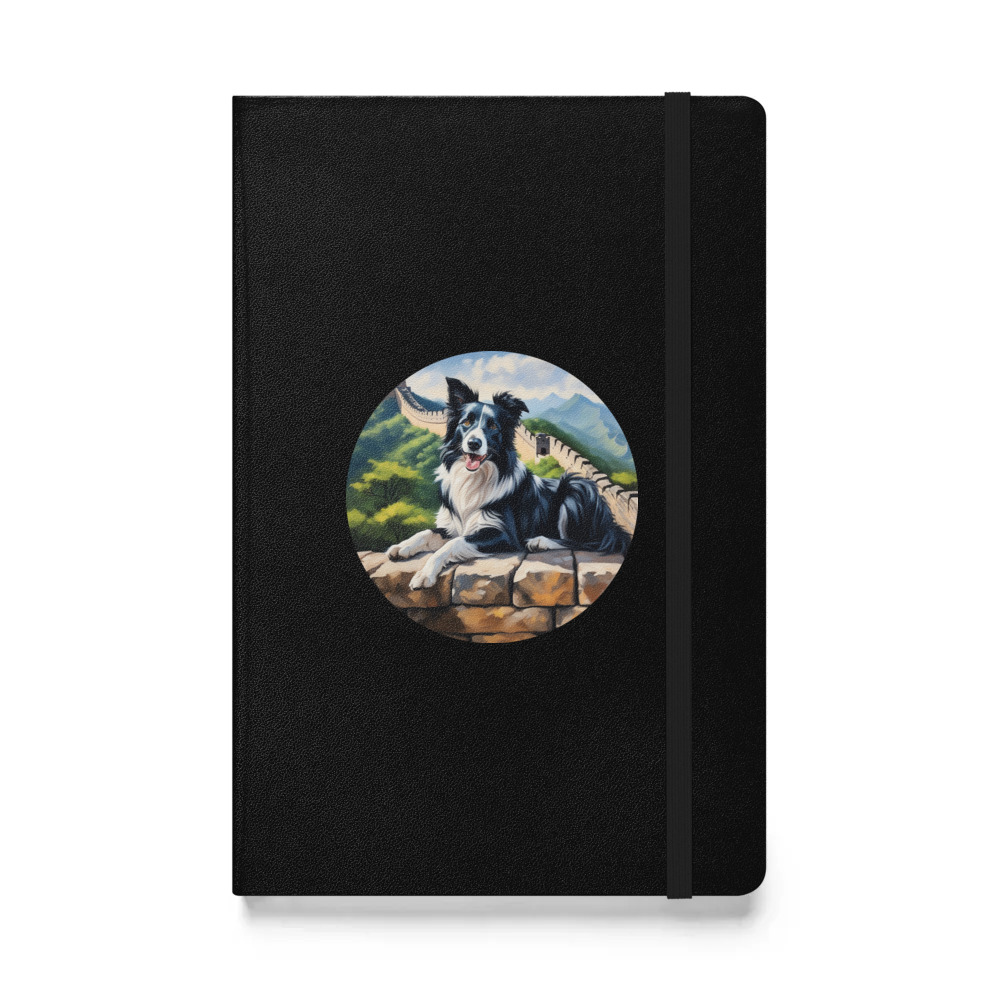 PugMug Custom Border Collie Hardcover Bound Notebook