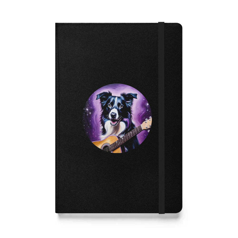PugMug Custom Border Collie Hardcover Bound Notebook