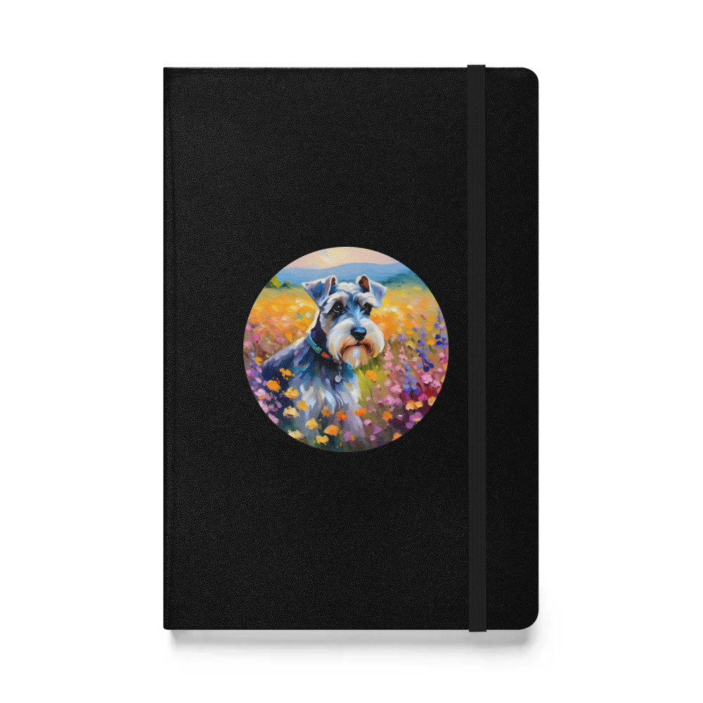 PugMug Custom Miniature Schnauzer Hardcover Bound Notebook