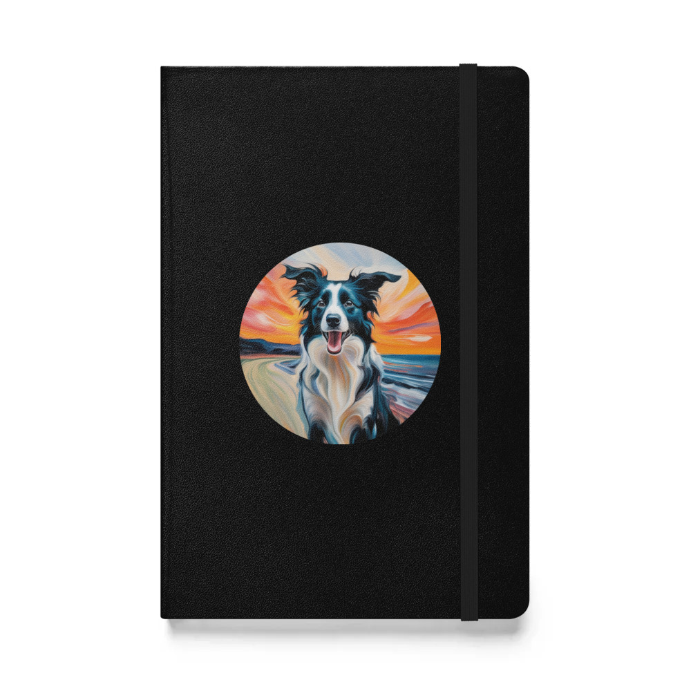 PugMug Custom Border Collie Hardcover Bound Notebook
