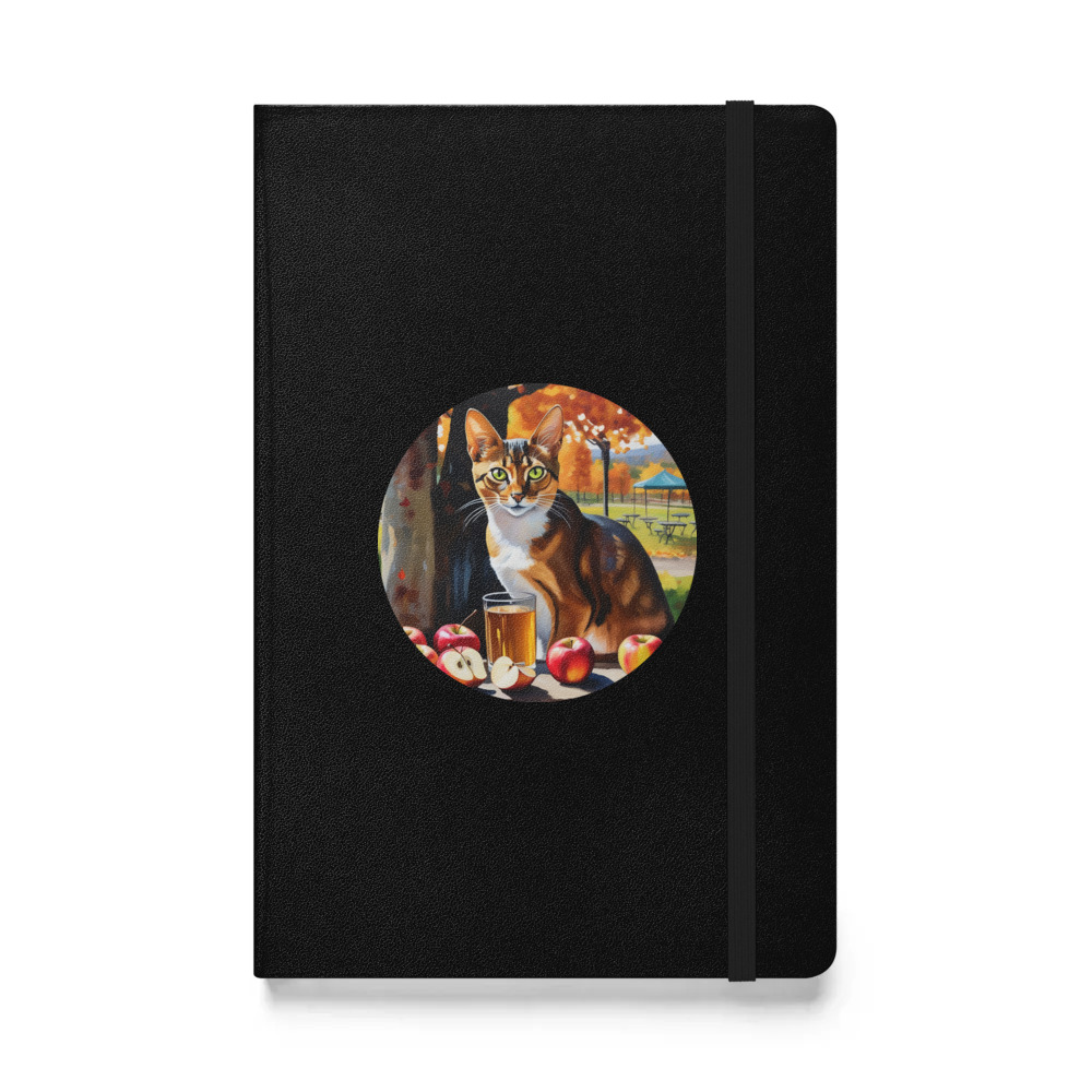PugMug Custom Tabby Abyssinian Cat Hardcover Bound Notebook