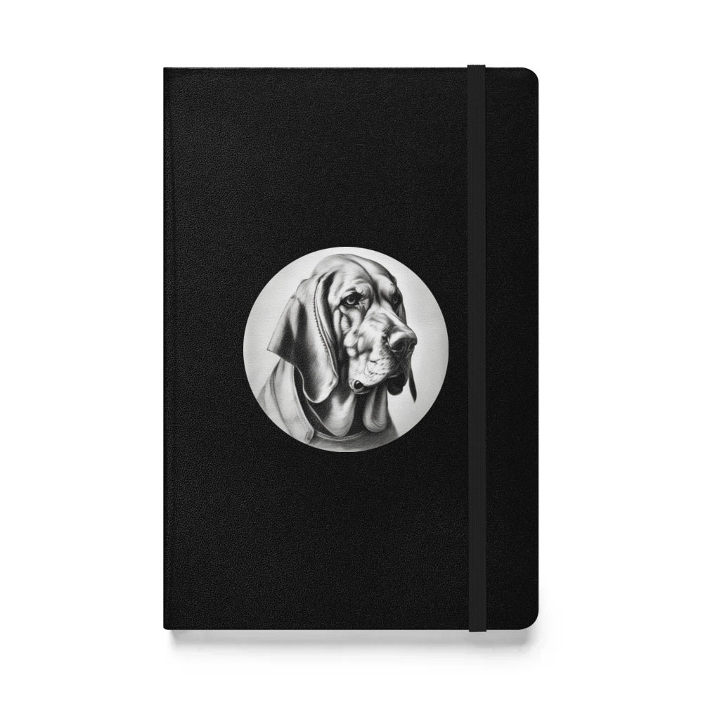 PugMug Custom Bloodhound Hardcover Bound Notebook