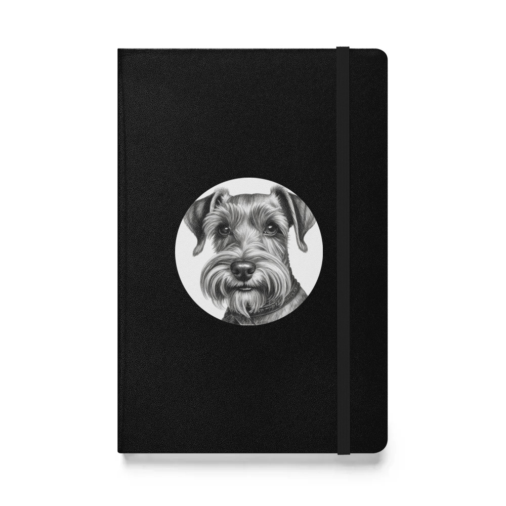 PugMug Custom Miniature Schnauzer Hardcover Bound Notebook