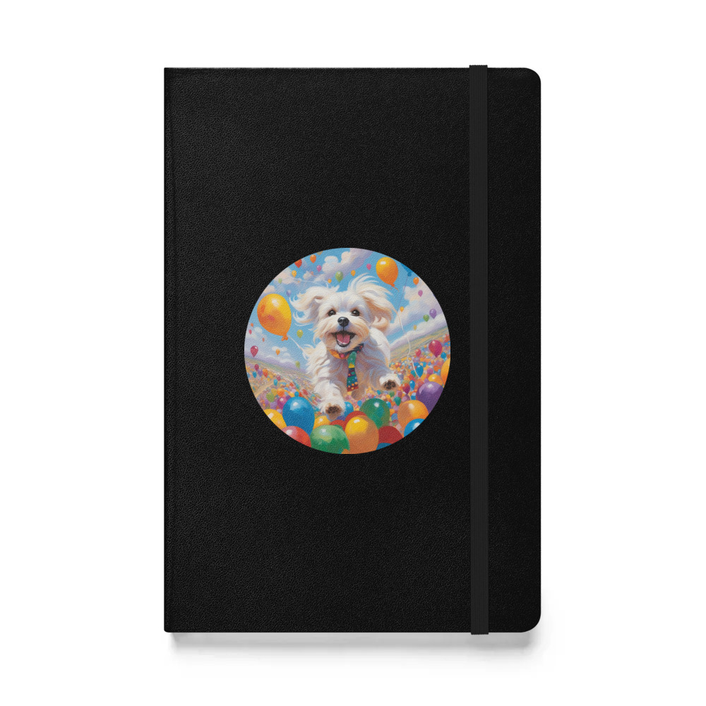 PugMug Custom Maltese Dog Hardcover Bound Notebook