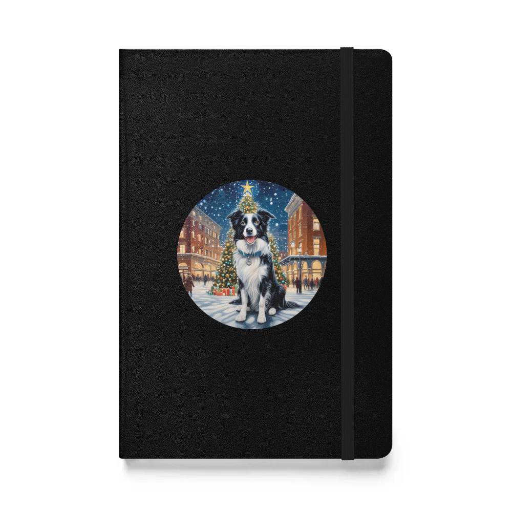 PugMug Custom Border Collie Hardcover Bound Notebook