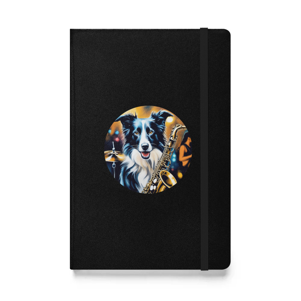 PugMug Custom Border Collie Hardcover Bound Notebook