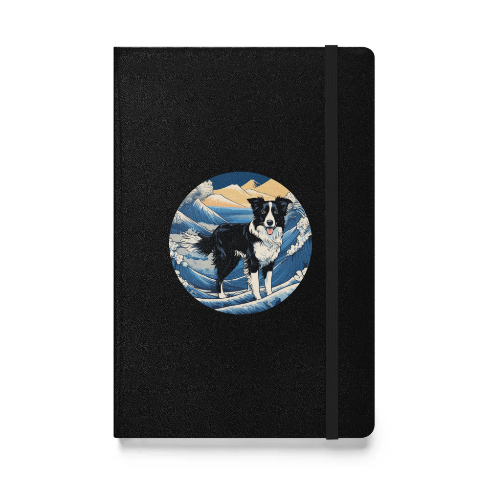 PugMug Custom Border Collie Hardcover Bound Notebook