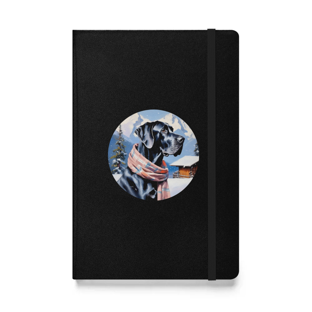 PugMug Custom Great Dane Hardcover Bound Notebook