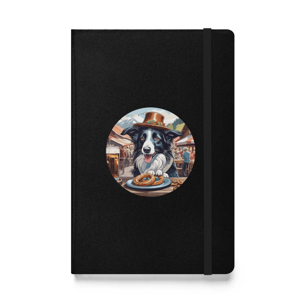 PugMug Custom Border Collie Hardcover Bound Notebook