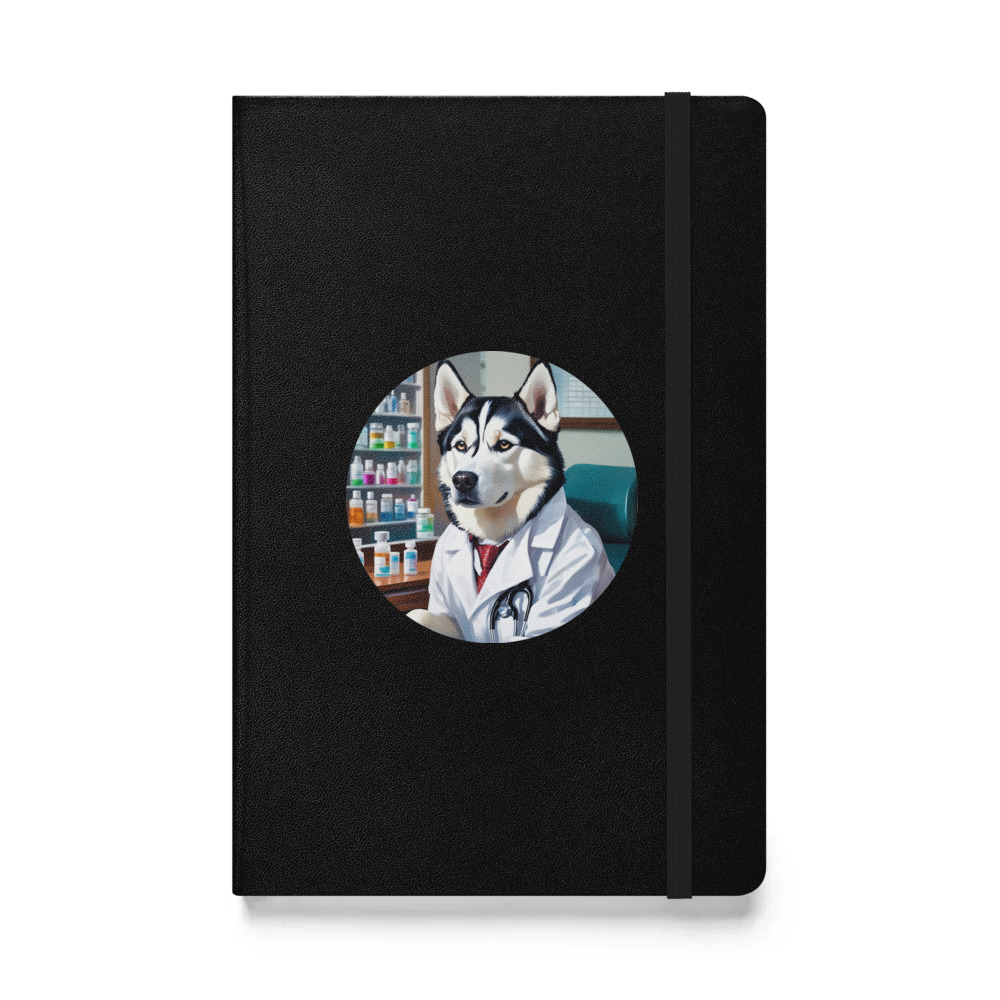 PugMug Custom Siberian Husky Hardcover Bound Notebook