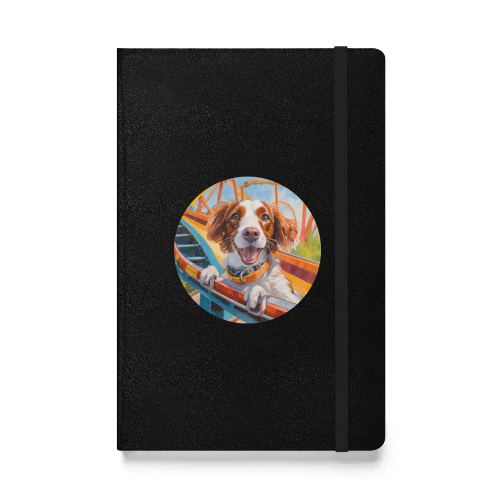 PugMug Custom Brittany Dog Hardcover Bound Notebook