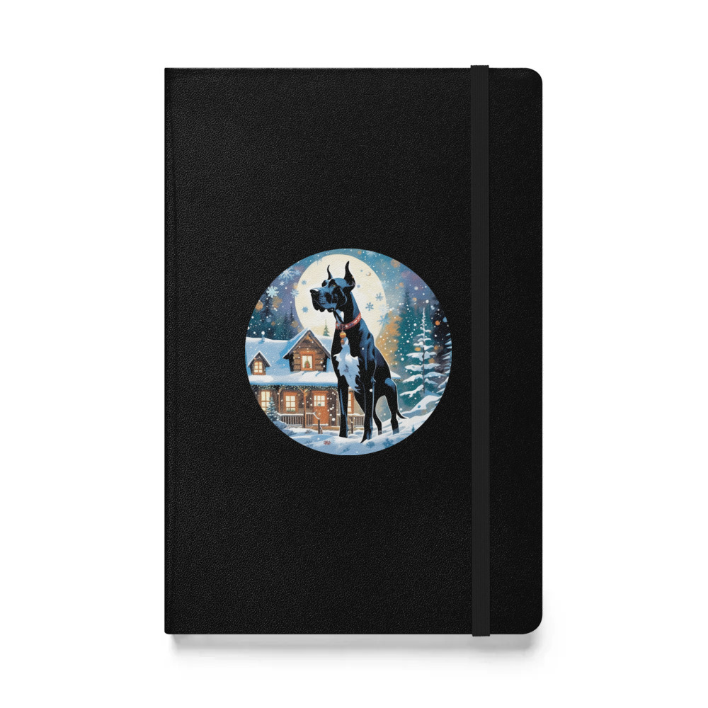 PugMug Custom Great Dane Hardcover Bound Notebook