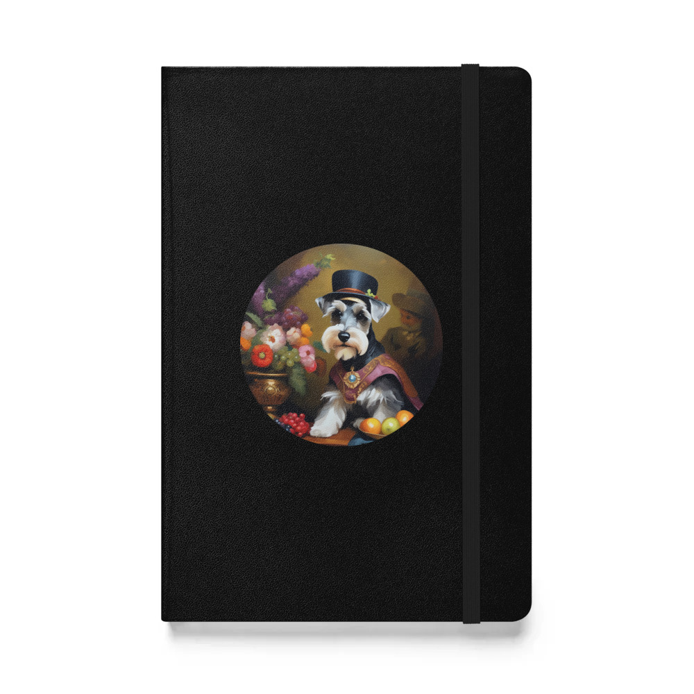 PugMug Custom Miniature Schnauzer Hardcover Bound Notebook