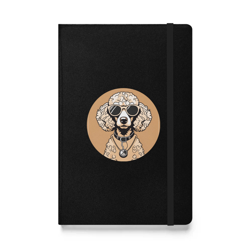 PugMug Custom Tan Poodle Hardcover Bound Notebook