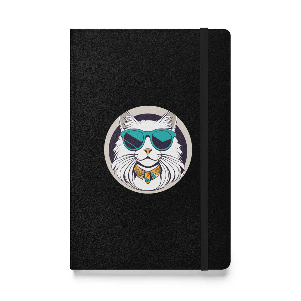 PugMug Custom White Ragdoll Cat Hardcover Bound Notebook