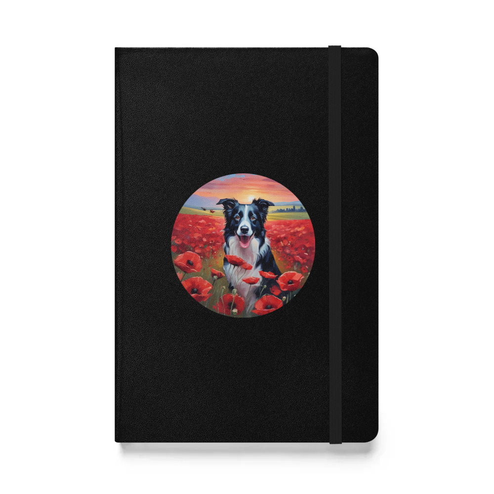 PugMug Custom Border Collie Hardcover Bound Notebook