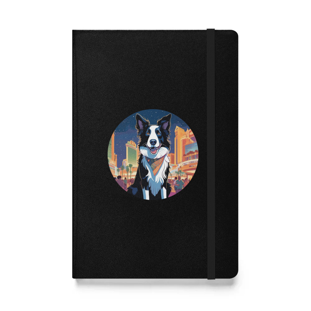 PugMug Custom Border Collie Hardcover Bound Notebook