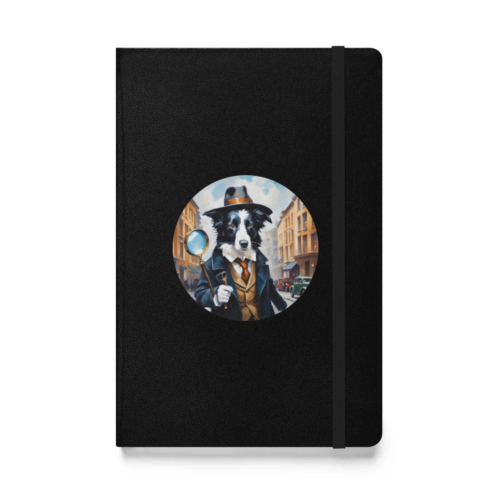 PugMug Custom Border Collie Hardcover Bound Notebook