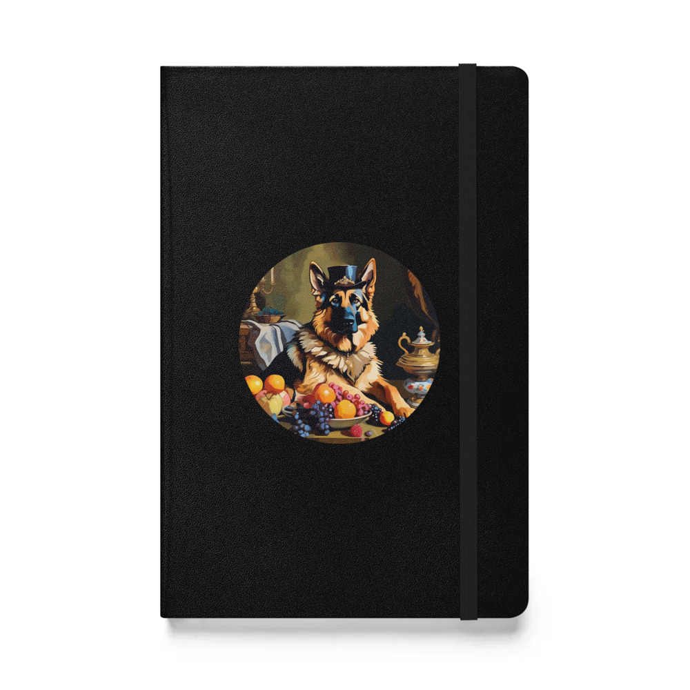 PugMug Custom German Shepherd Dog Hardcover Bound Notebook