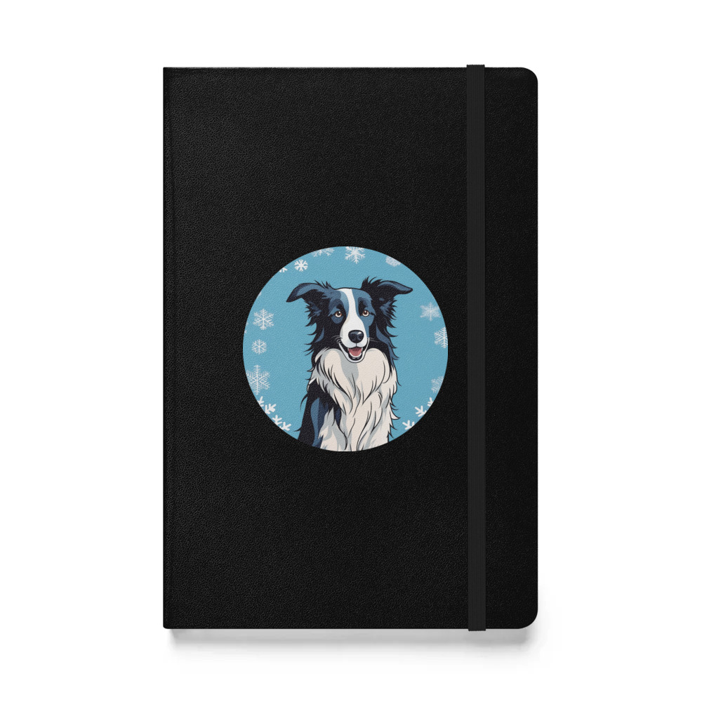 PugMug Custom Border Collie Hardcover Bound Notebook