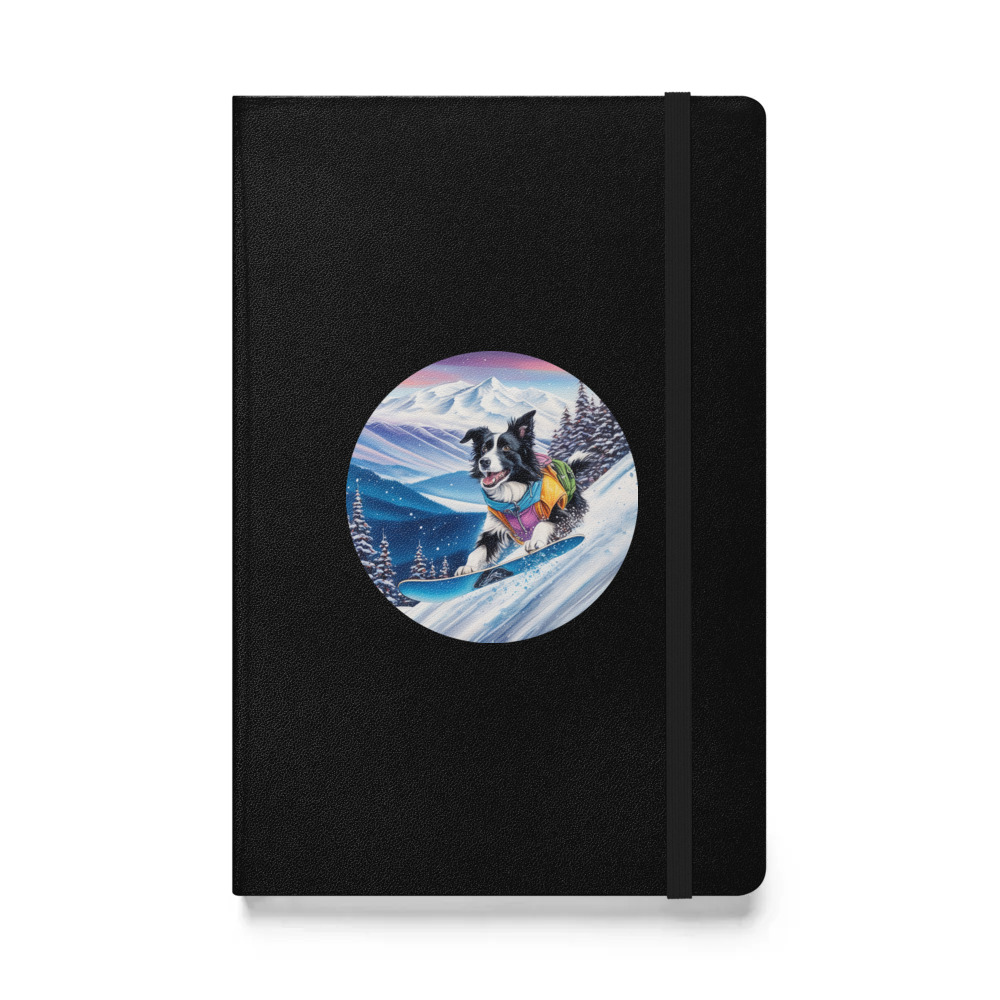 PugMug Custom Border Collie Hardcover Bound Notebook