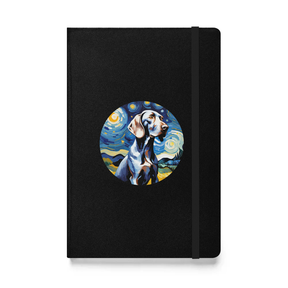 PugMug Custom Weimaraner Hardcover Bound Notebook