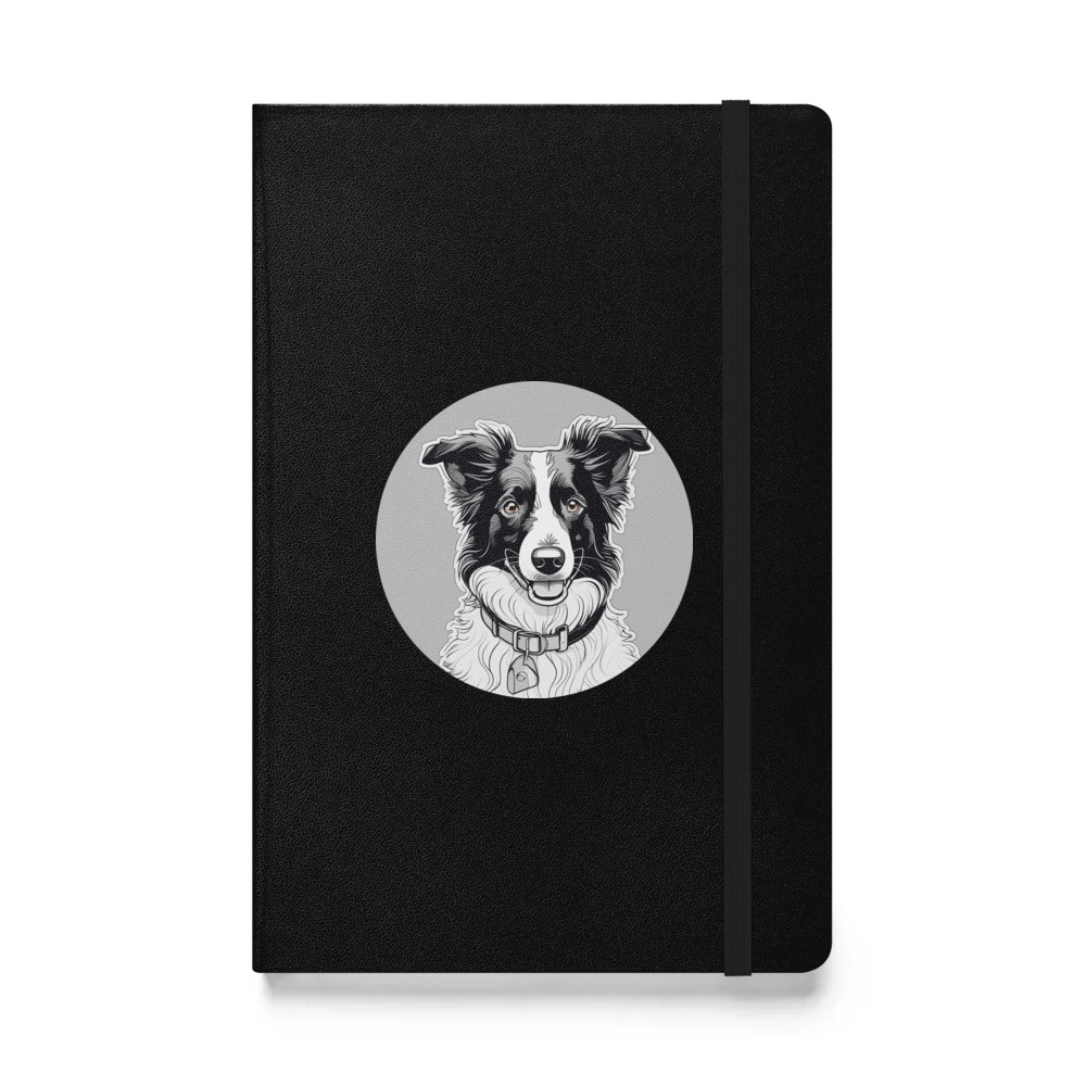 PugMug Custom Border Collie Hardcover Bound Notebook