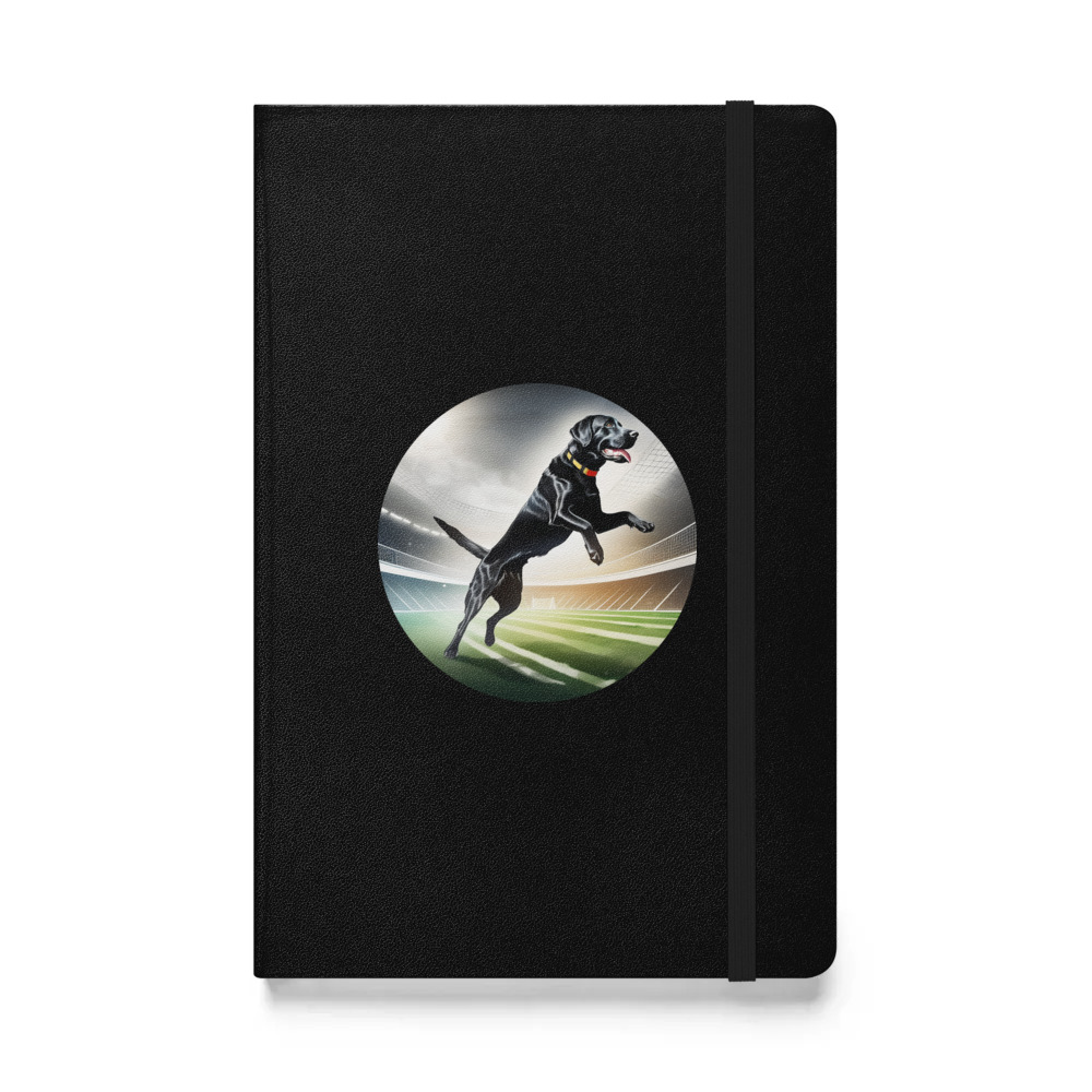 PugMug Custom Black Labrador Retriever Hardcover Bound Notebook