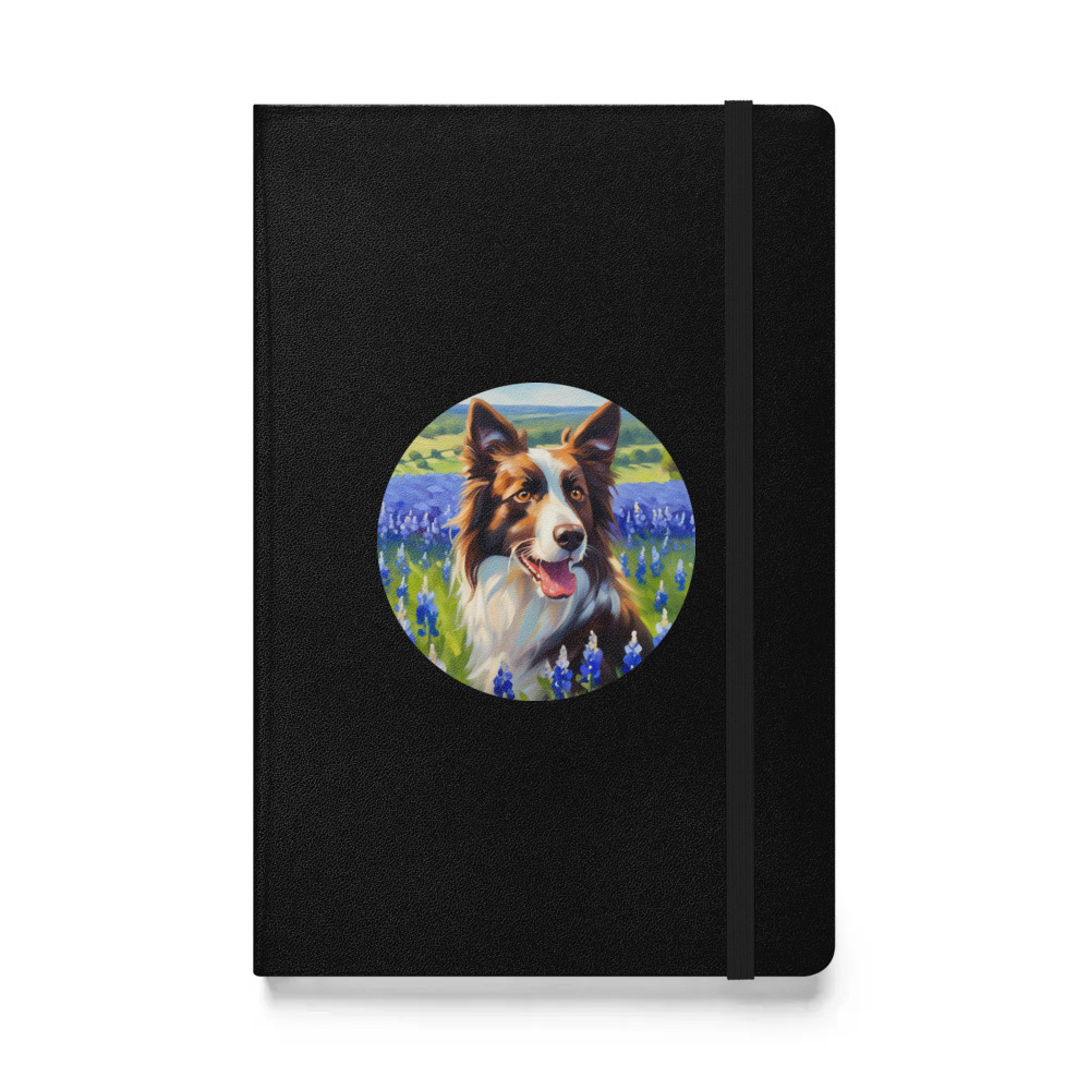 PugMug Custom Border Collie Hardcover Bound Notebook