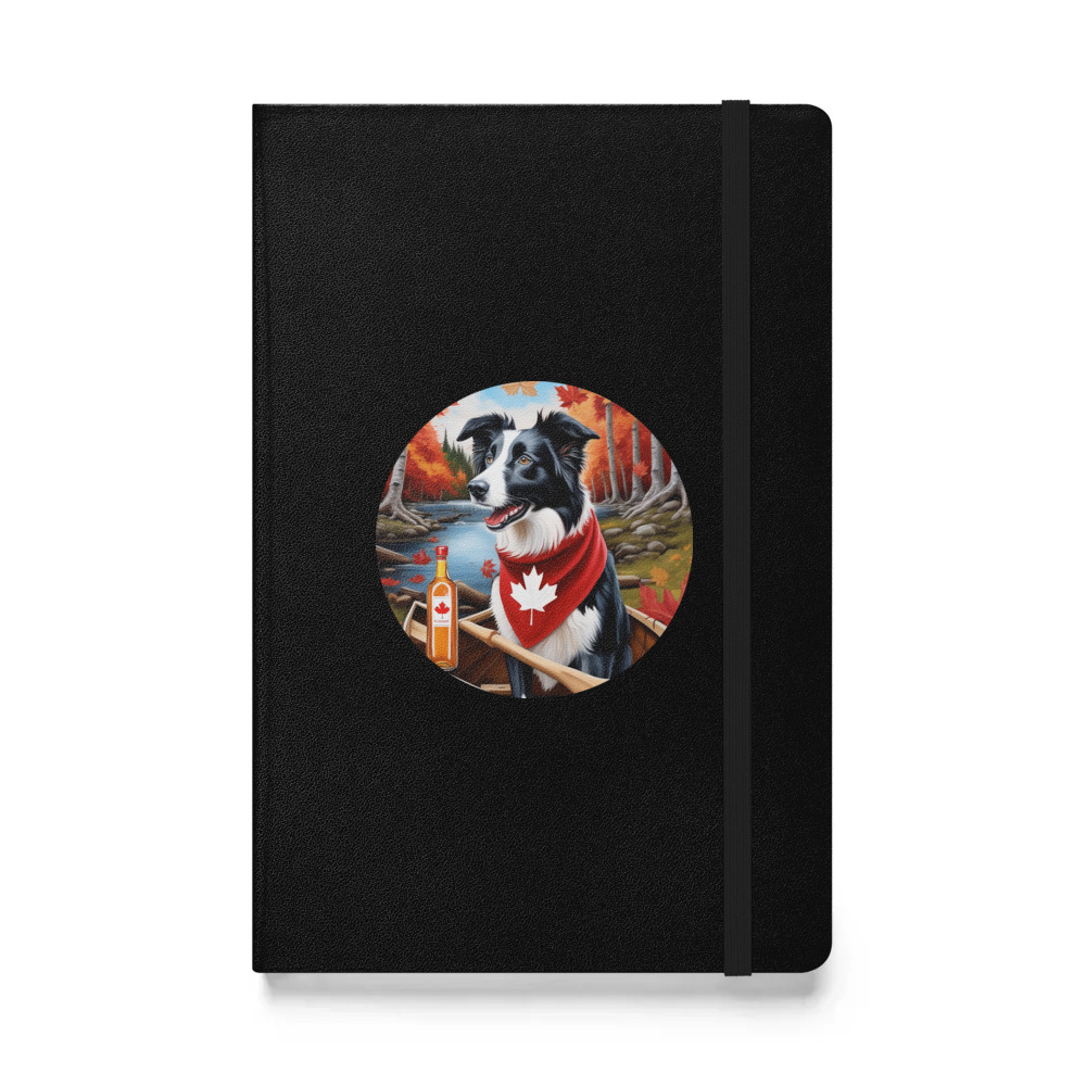 PugMug Custom Border Collie Hardcover Bound Notebook