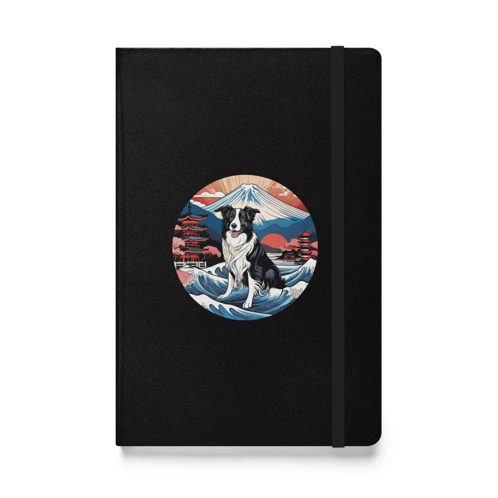 PugMug Custom Border Collie Hardcover Bound Notebook