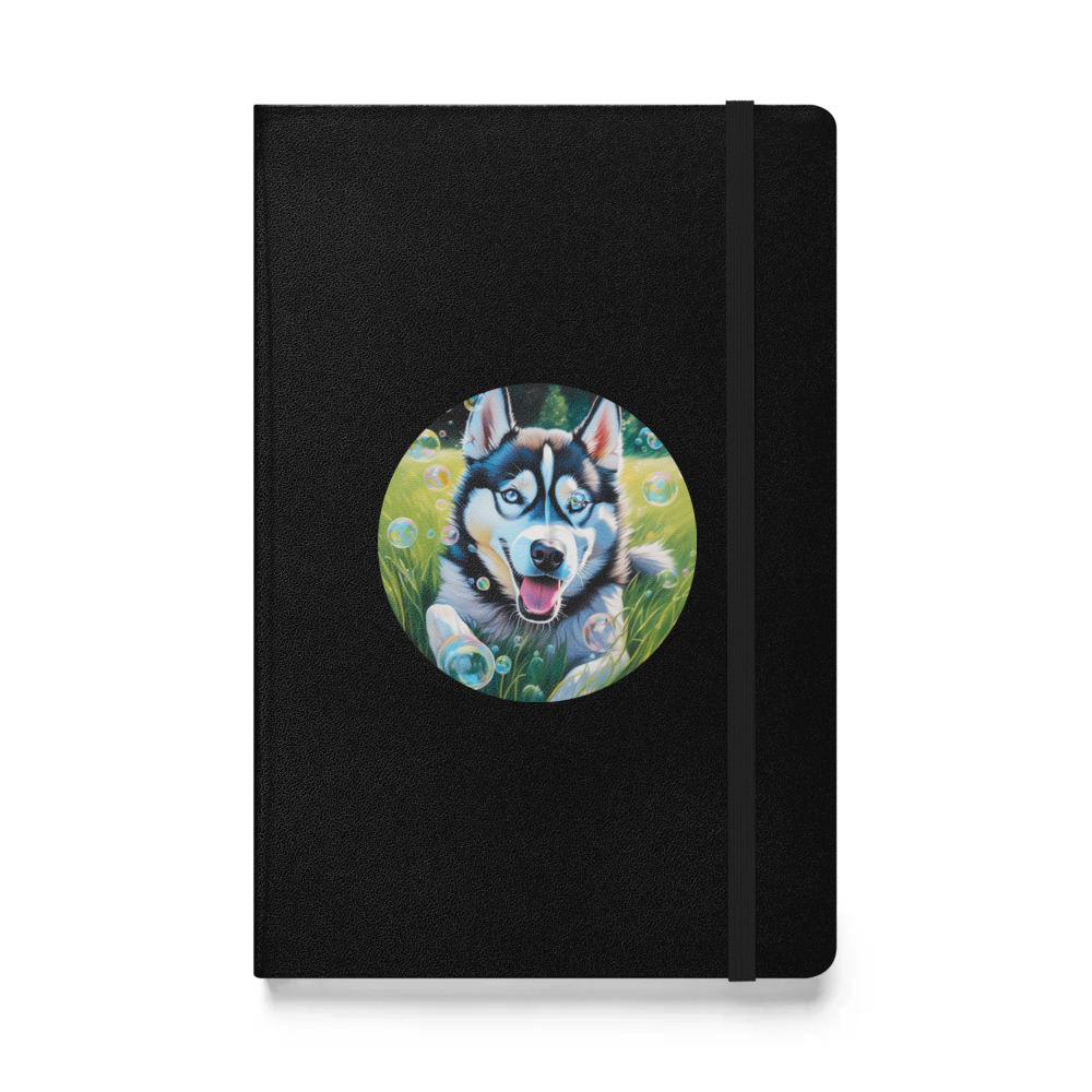 PugMug Custom Siberian Husky Hardcover Bound Notebook