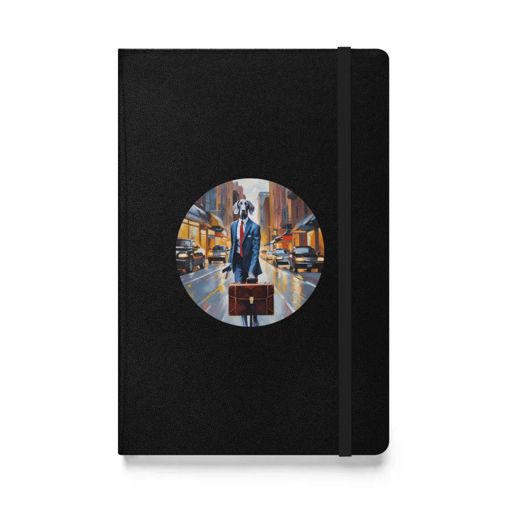 PugMug Custom Weimaraner Hardcover Bound Notebook