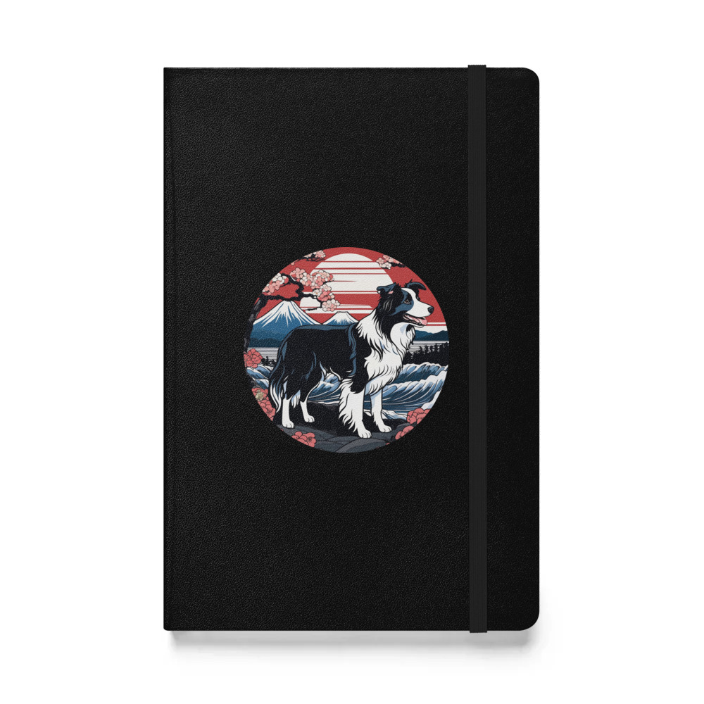 PugMug Custom Border Collie Hardcover Bound Notebook