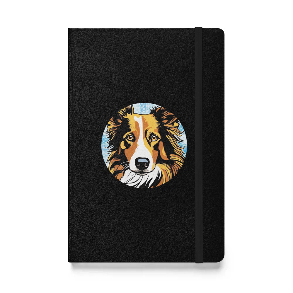 PugMug Custom Border Collie Hardcover Bound Notebook