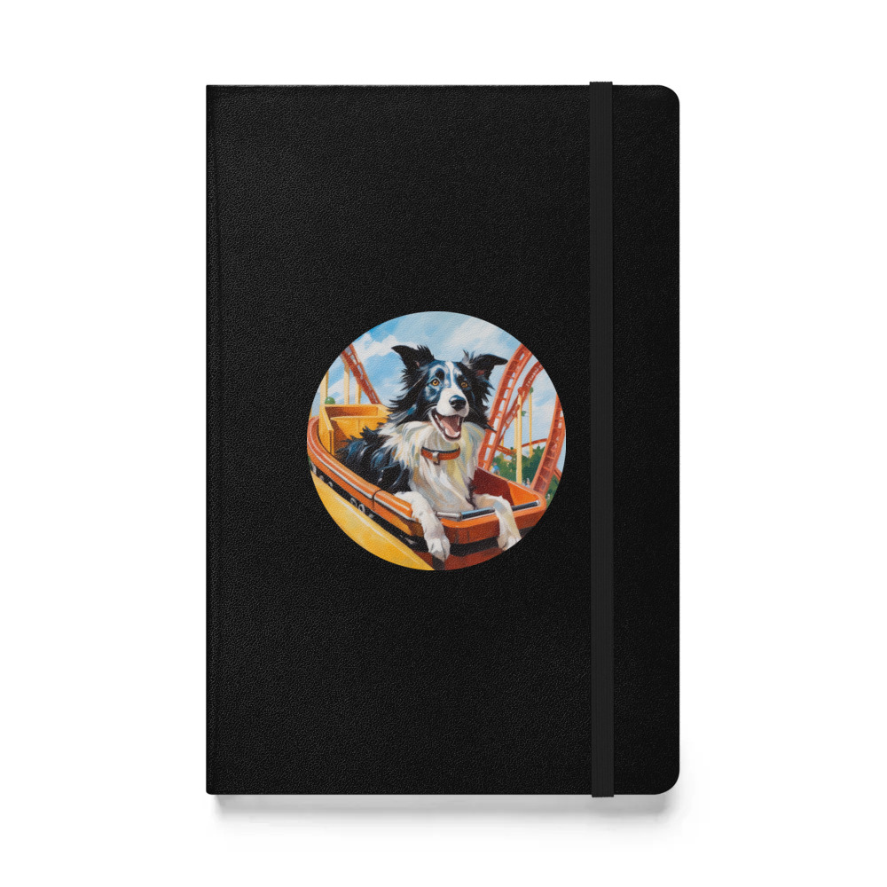 PugMug Custom Border Collie Hardcover Bound Notebook