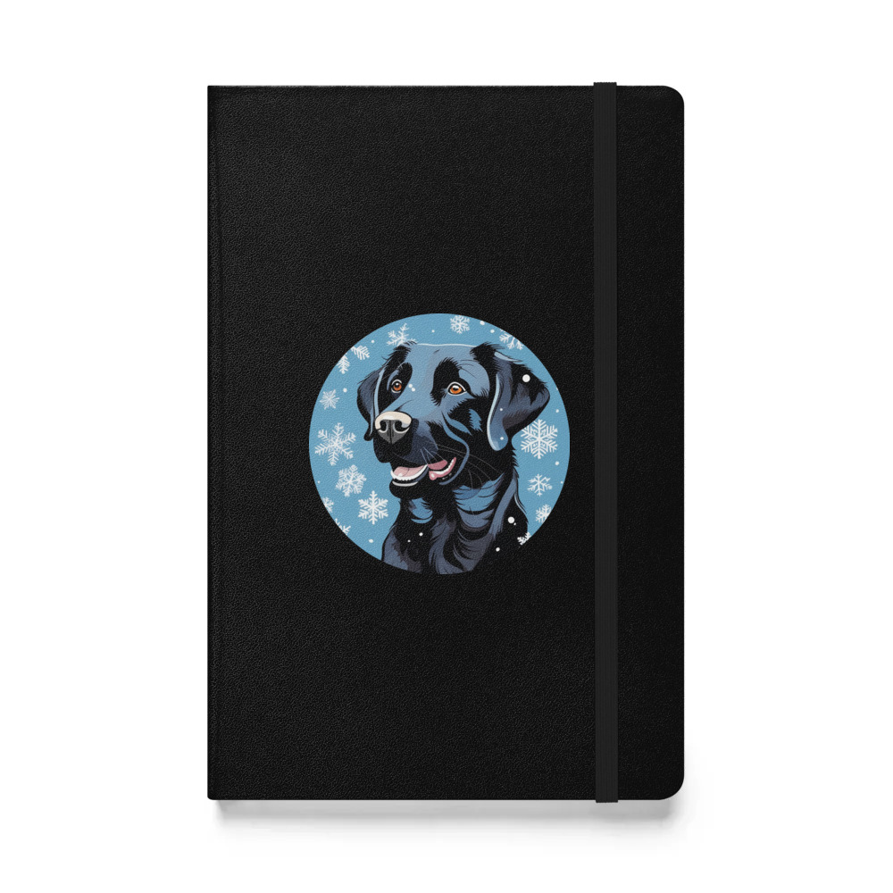 PugMug Custom Black Labrador Retriever Hardcover Bound Notebook