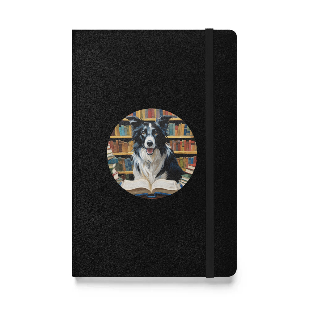 PugMug Custom Border Collie Hardcover Bound Notebook