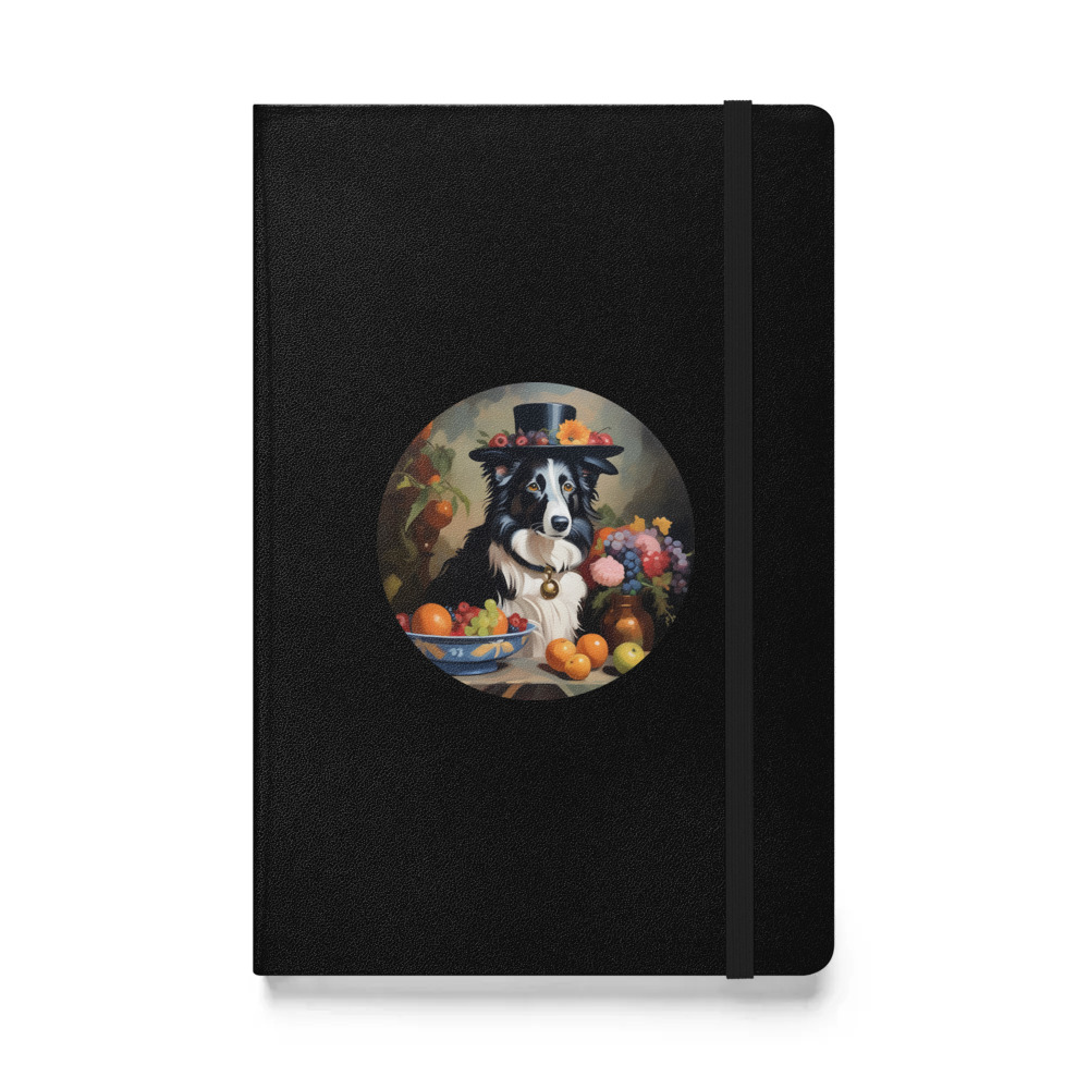 PugMug Custom Border Collie Hardcover Bound Notebook