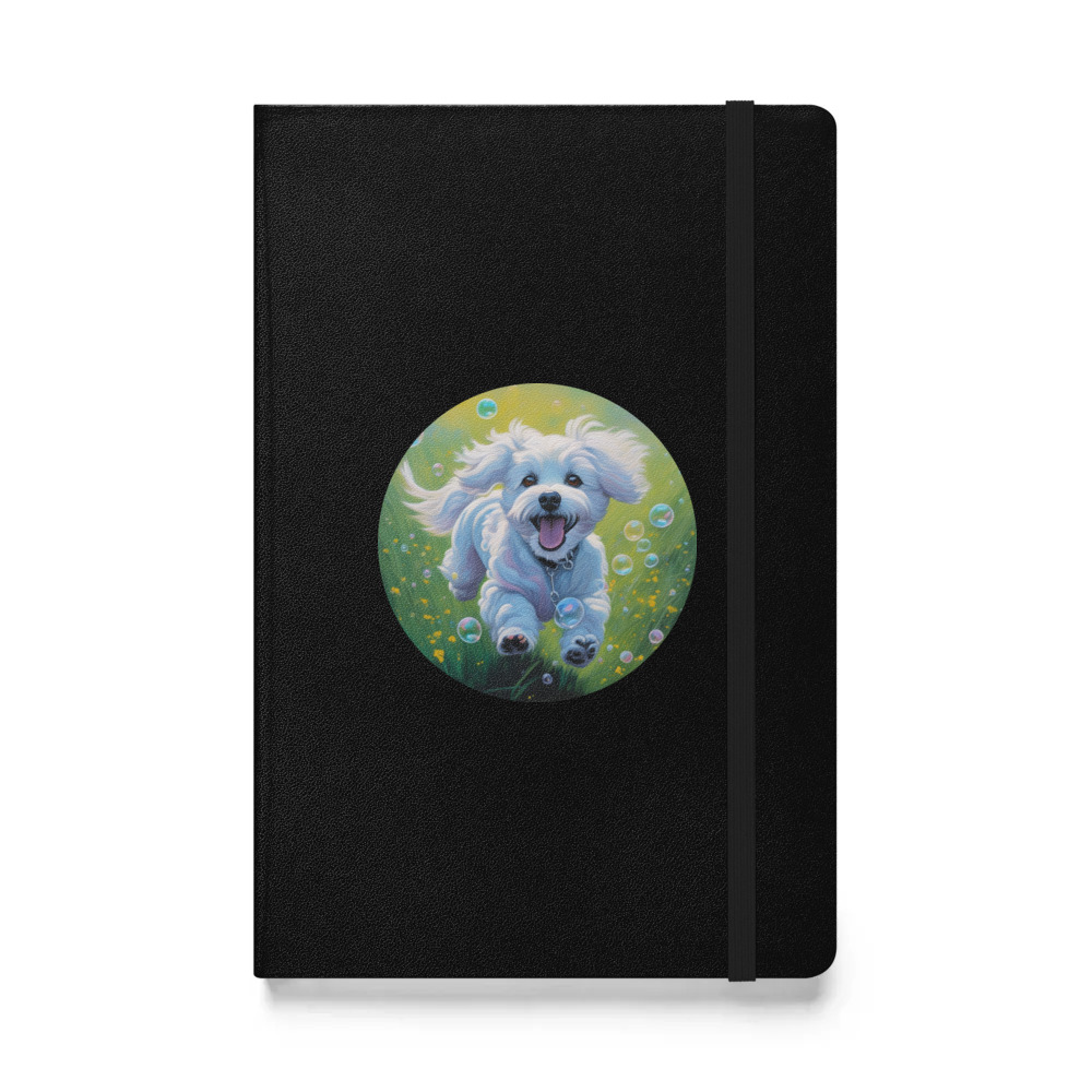 PugMug Custom Bichons Frise Hardcover Bound Notebook