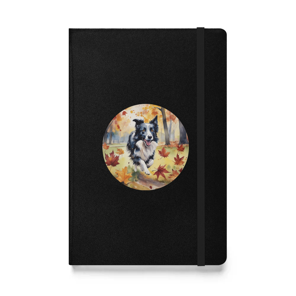 PugMug Custom Border Collie Hardcover Bound Notebook