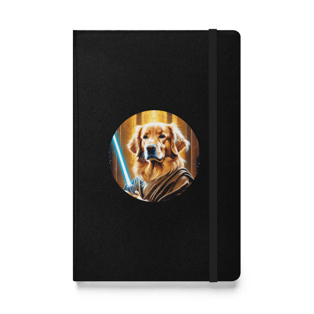 PugMug Custom Golden Retriever Hardcover Bound Notebook