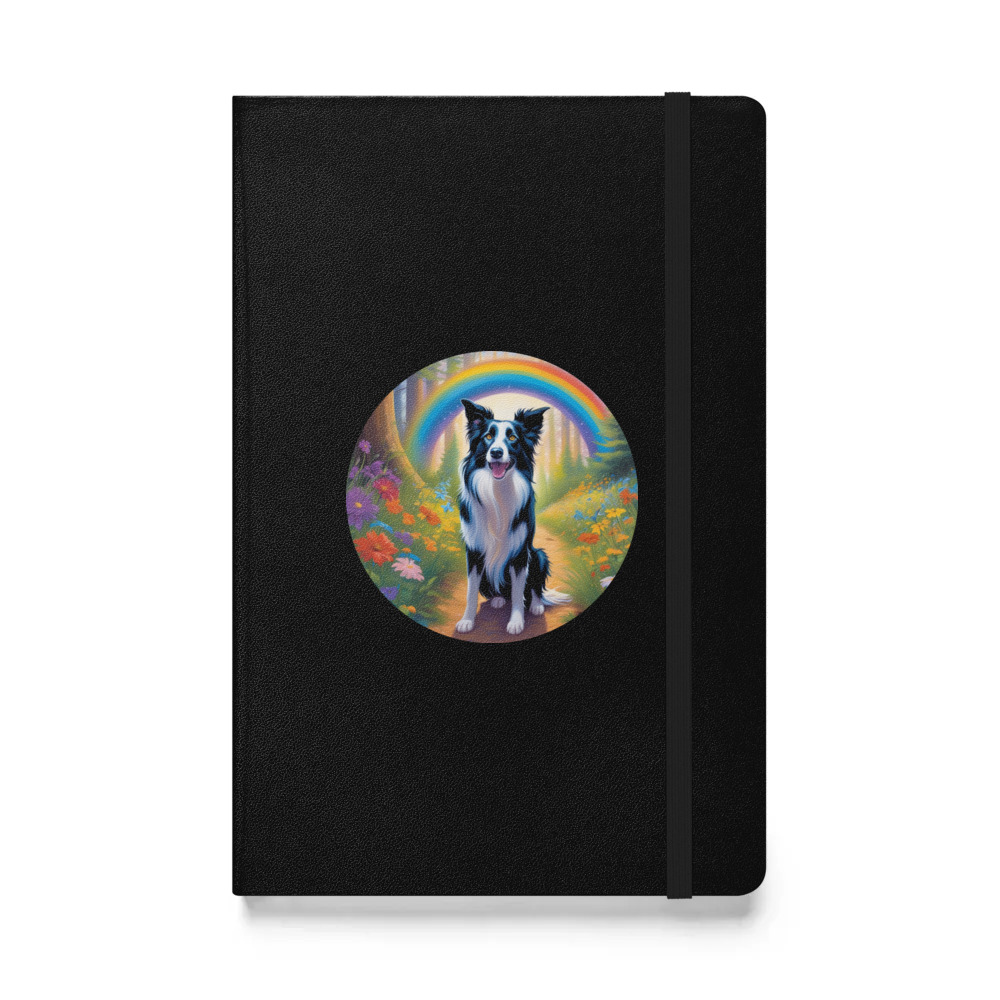 PugMug Custom Border Collie Hardcover Bound Notebook