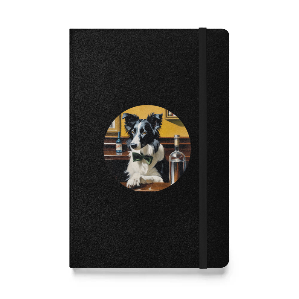 PugMug Custom Border Collie Hardcover Bound Notebook