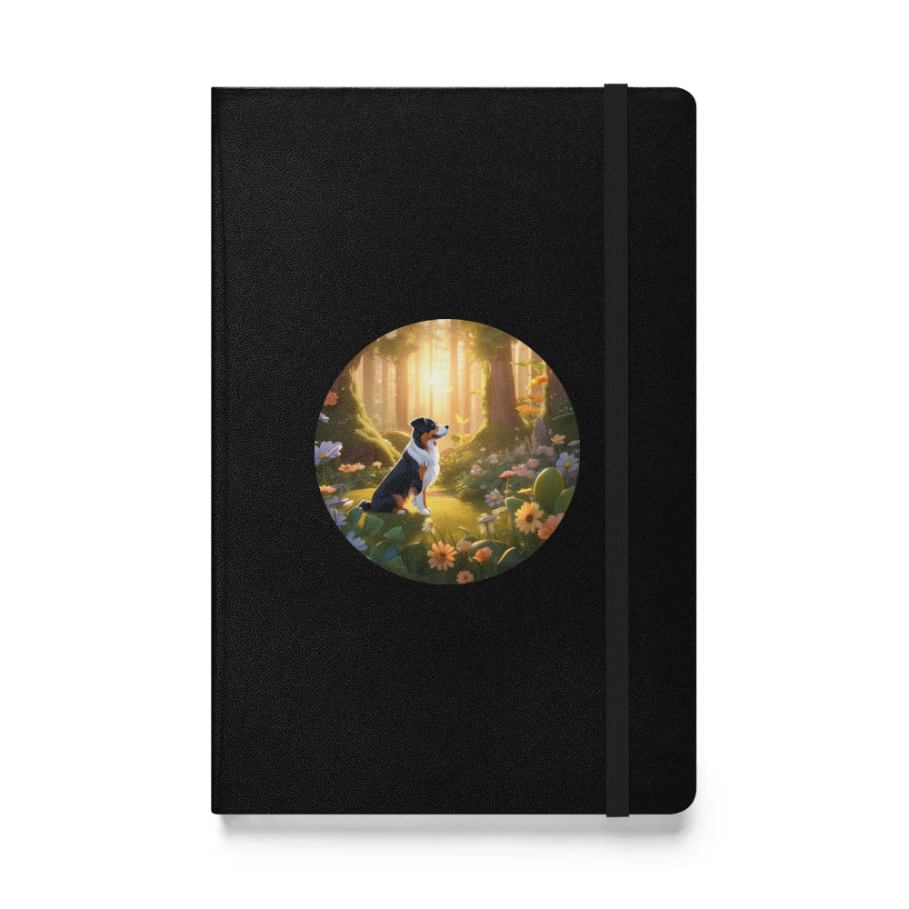 PugMug Custom Miniature American Shepherd Hardcover Bound Notebook