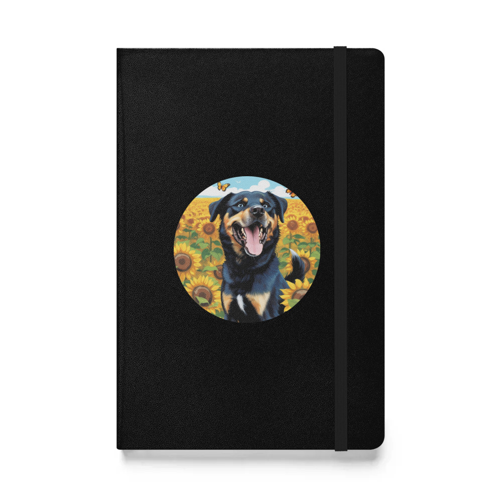PugMug Custom Blue Hardcover Bound Notebook