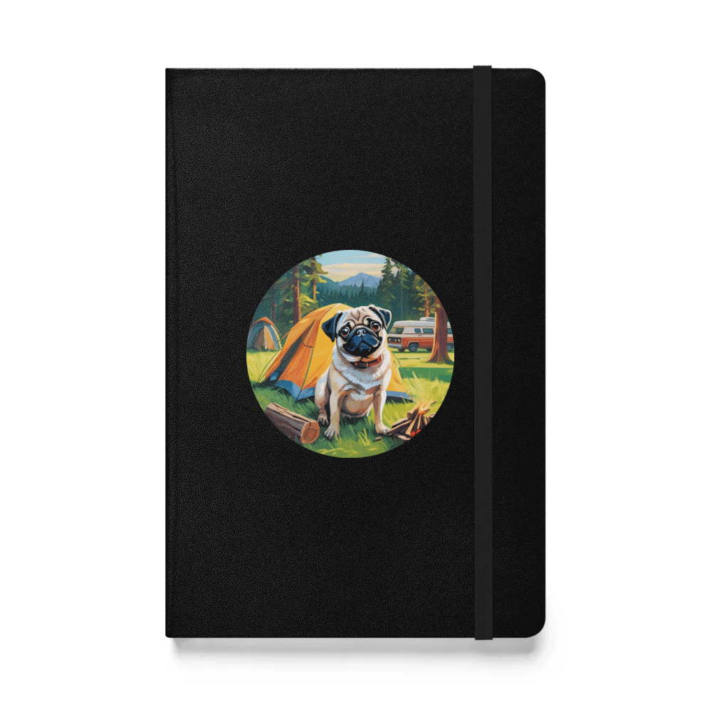 PugMug Custom Pug Hardcover Bound Notebook