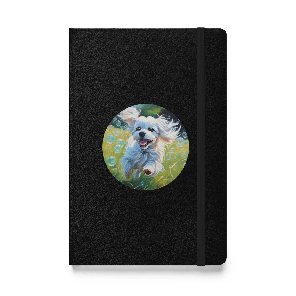 PugMug Custom Maltese Dog Hardcover Bound Notebook