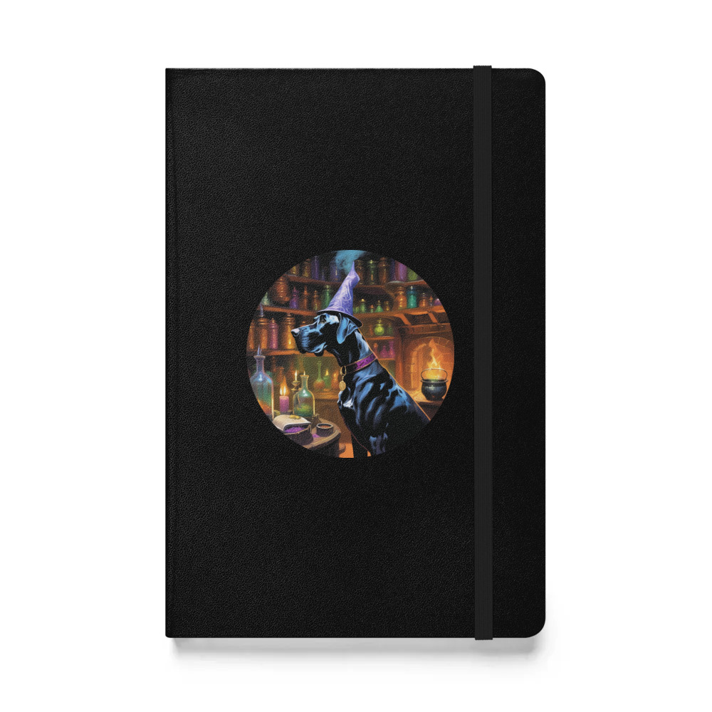 PugMug Custom Great Dane Hardcover Bound Notebook