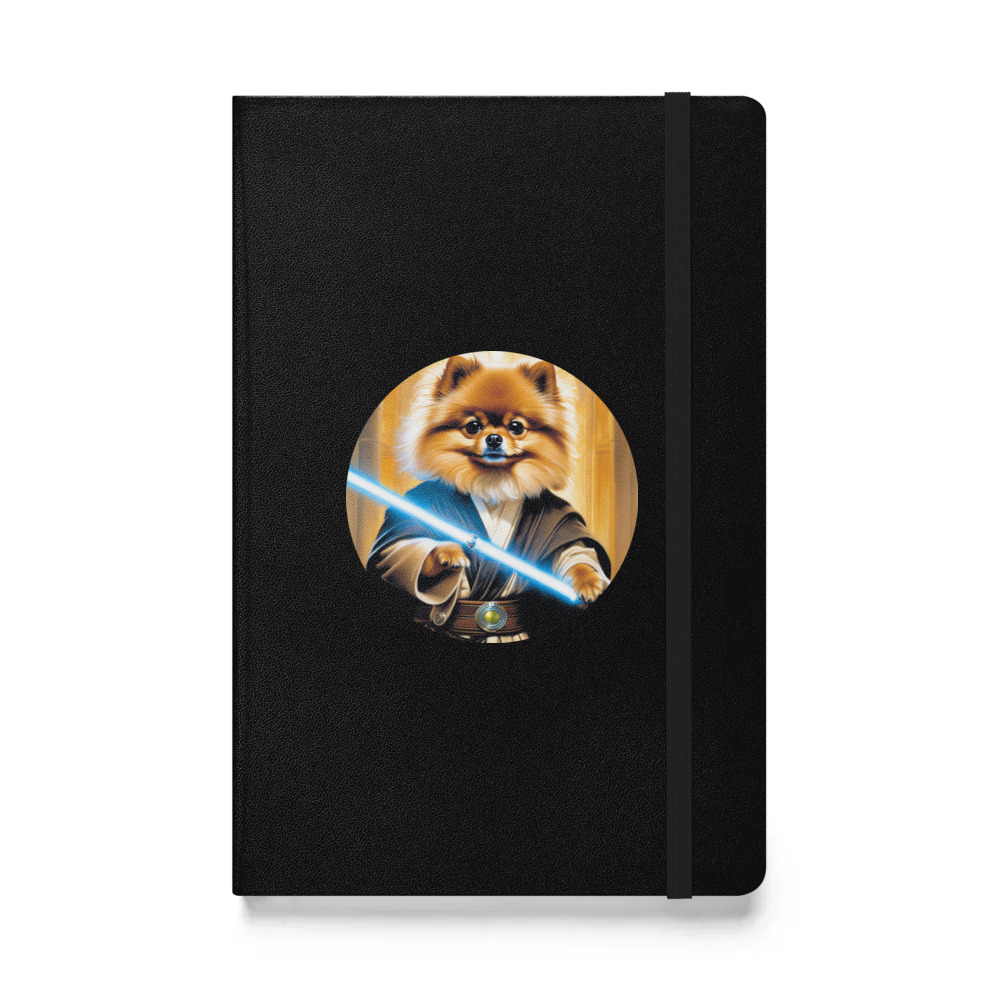 PugMug Custom Tan Pomeranian Hardcover Bound Notebook